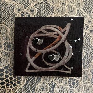 Bundle 3 for 50% off 1970s Deadstock Tiny Sterling Hearts Post Earrings